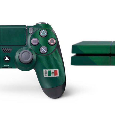 Mexico Soccer Flag PS4 Console and Controller Bundle Skin